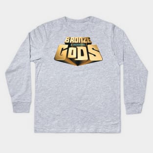 New Bronze and Modern Gods logo Kids Long Sleeve T-Shirt